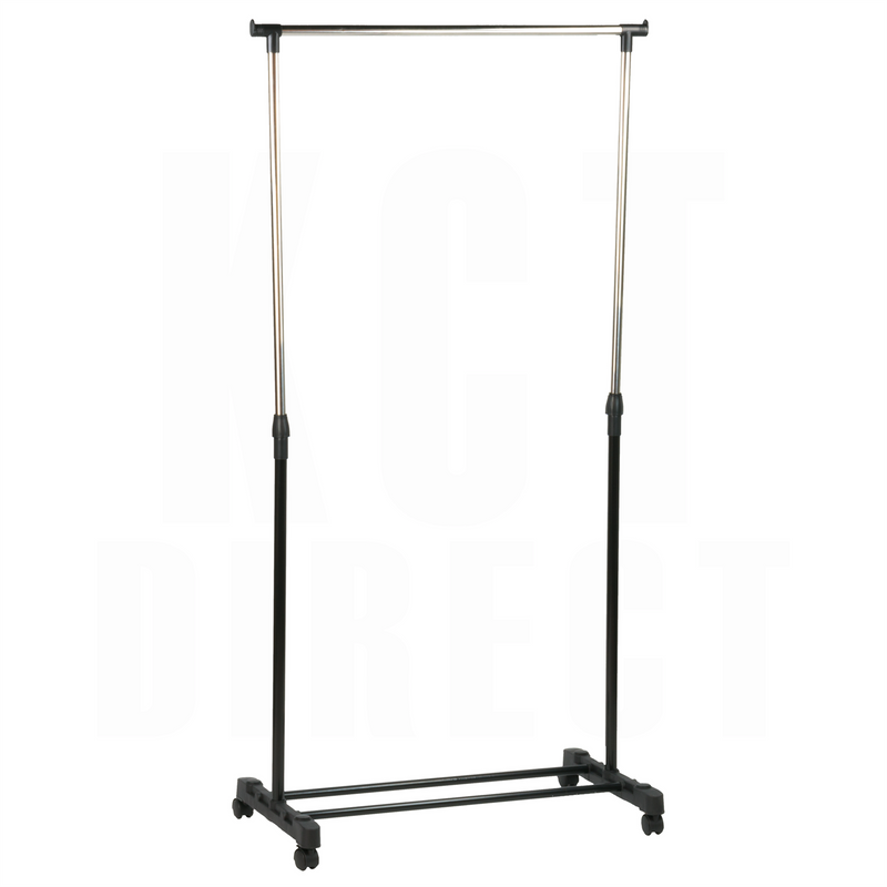 Adjustable Clothes Rail with WHEELS