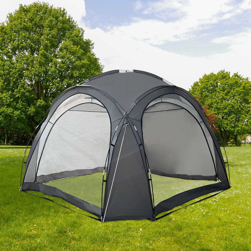 Outdoor Dome Gazebo With Four Sides 3.5m x 3.5m