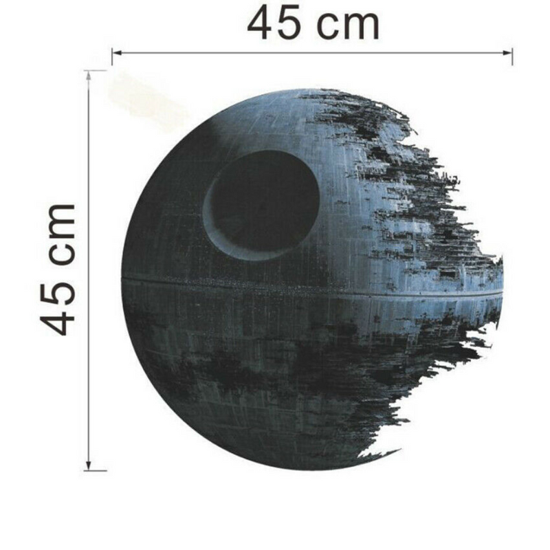 Death Star Graphic Wall Sticker - Cints and Home