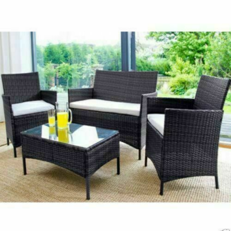 3 Seater Wicker Rattan Garden Sofa - Cints and Home