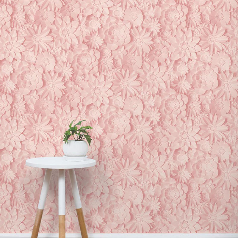Fine 3D Effect Washable Floral Wallpaper - Cints and Home