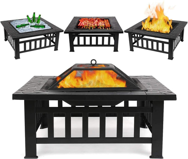 Outdoor 3 in 1 BBQ Large Firepit