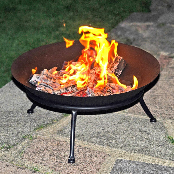 Black Metal Fire Pit Bowls for Outdoor BBQ