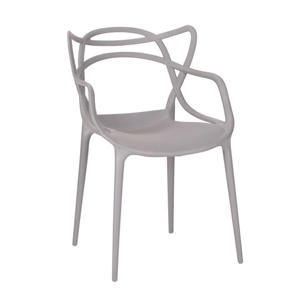 GREY STACKABLE DINING CHAIR - Cints and Home
