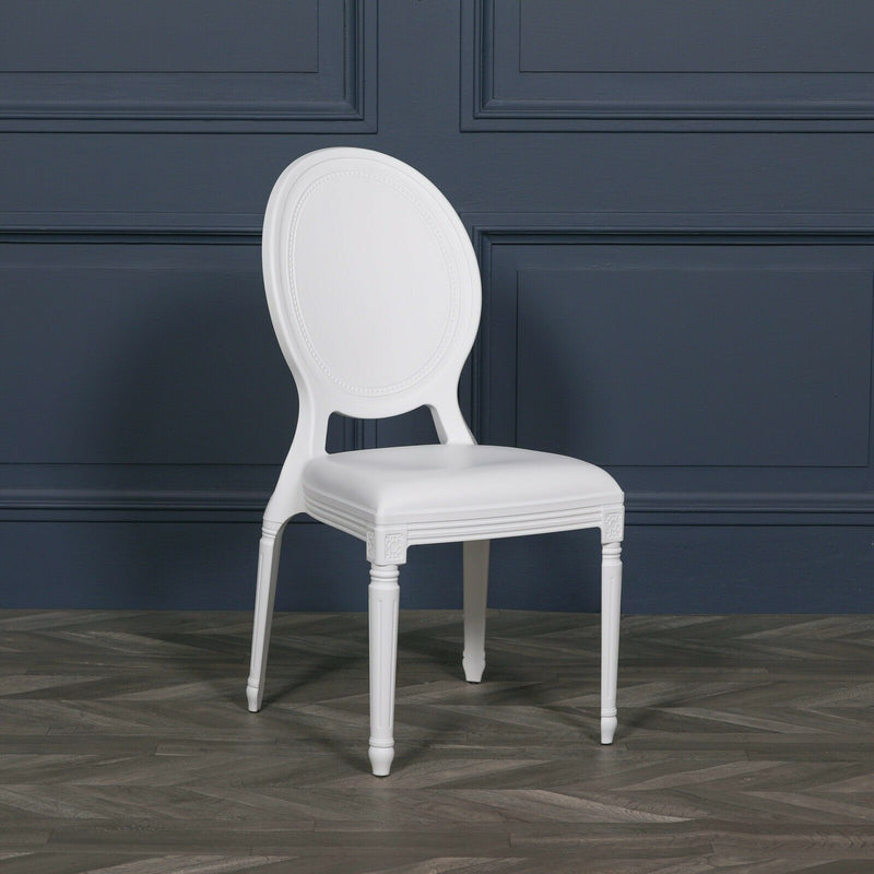 Modern French Plastic Dining Chair - Cints and Home