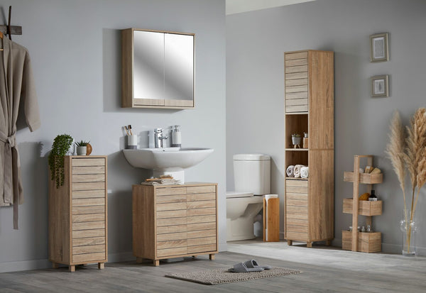 Light Wood Bathroom Cabinet Set - Cints and Home