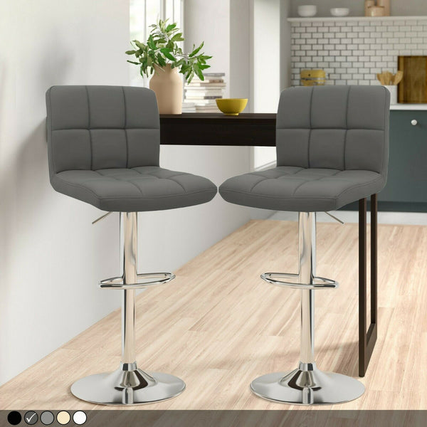 Swivel Faux Leather Kitchen Stool - Cints and Home