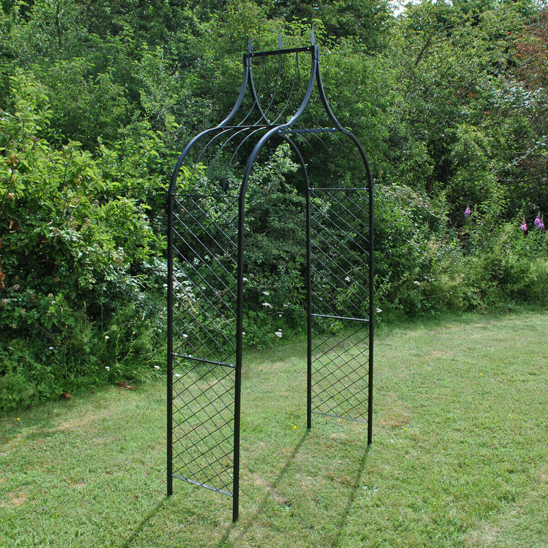 Metal Garden Arch with Ground Spikes - Cints and Home