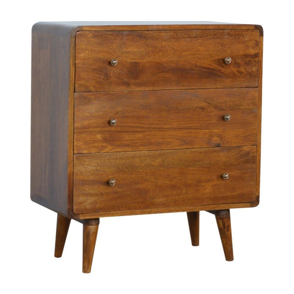 Chest Of Drawers - Solid Dark Wood - Cints and Home