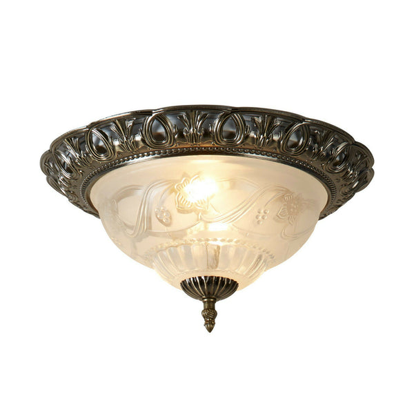 Antique Brass with Glass Diffuser Shade - Cints and Home