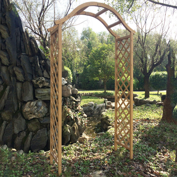 Wooden Garden Arch With Ground SPIKES - Cints and Home