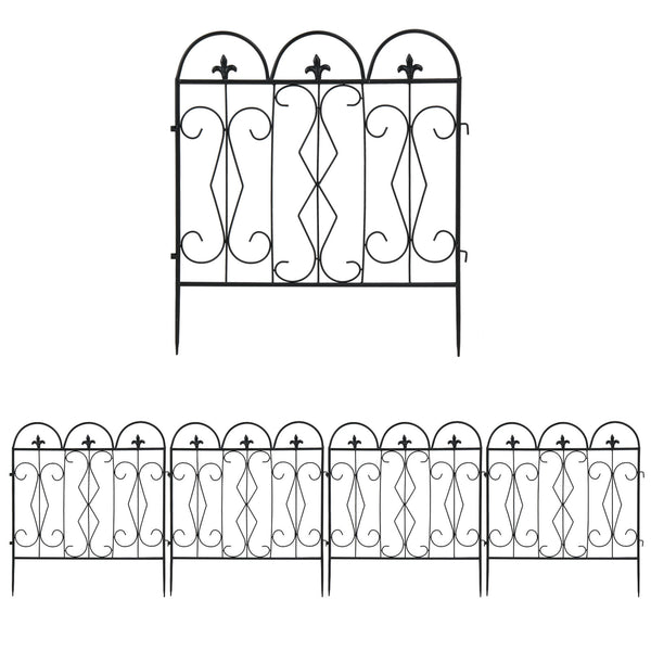 5pc Rustproof Metal Fencing Panel - Cints and Home