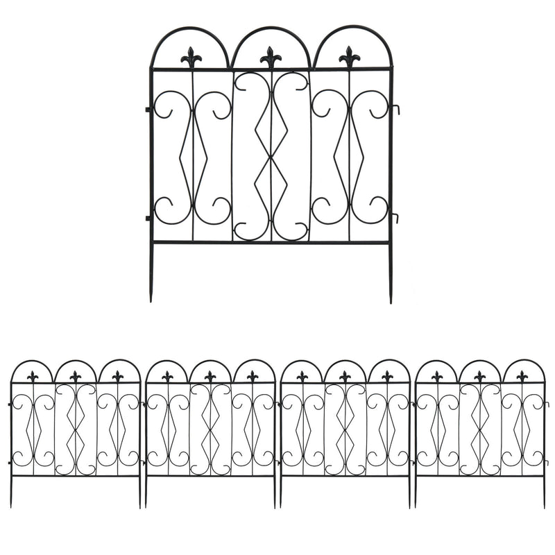 5pc Rustproof Metal Fencing Panel - Cints and Home