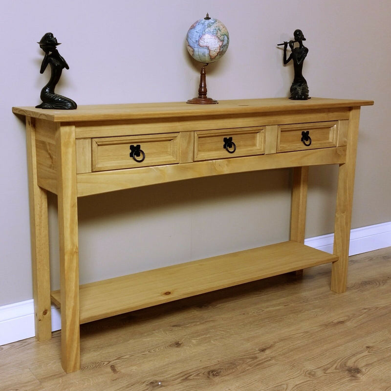 Corona Console Table 3 Drawer Mexican - Cints and Home