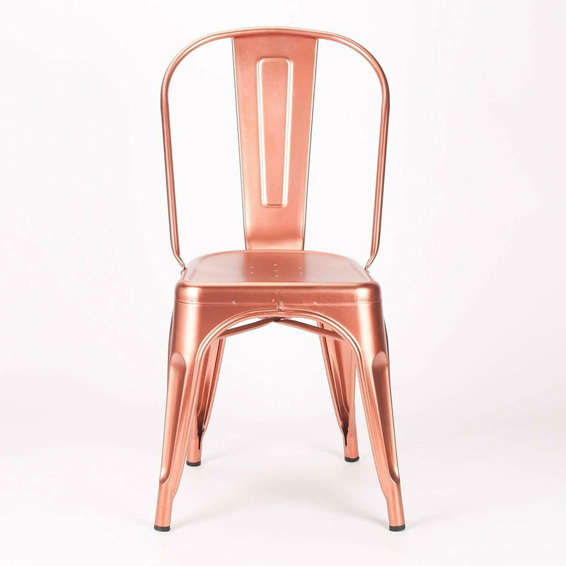 ROSE GOLD INDUSTRIAL DINING CHAIR - Cints and Home