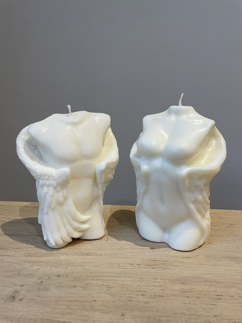 Naked White Male & Female Body Candle - Cints and Home