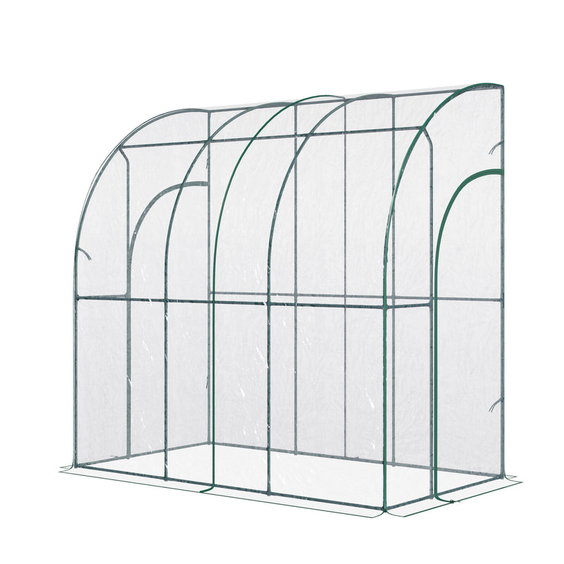 PVC Greenhouse with Doors - Transparent - Cints and Home