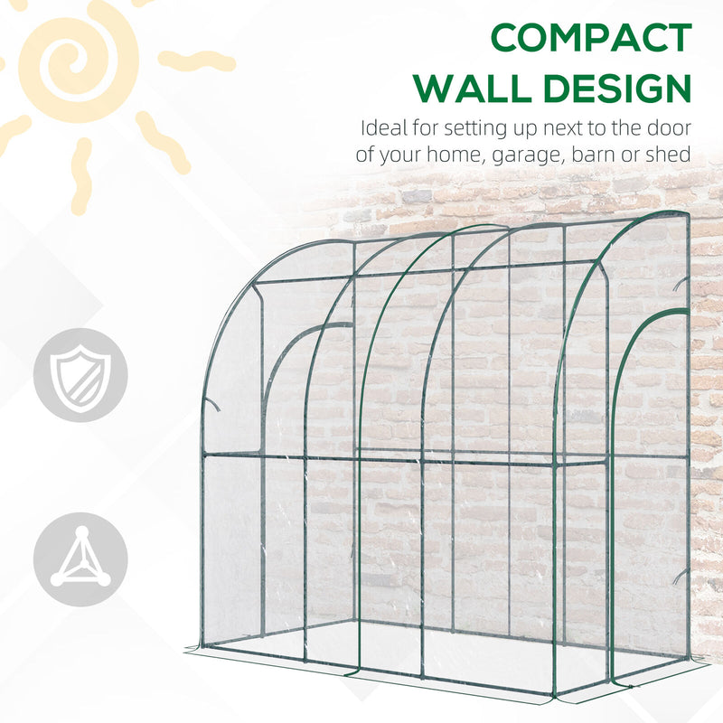 PVC Greenhouse with Doors - Transparent - Cints and Home