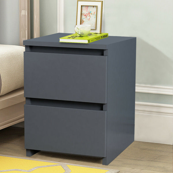 Dark Grey Chest of Drawers - Bedside Cabinet - Cints and Home