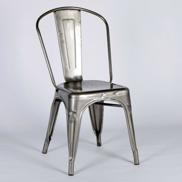 INDUSTRIAL STACKABLE METAL DINING CHAIR - Cints and Home