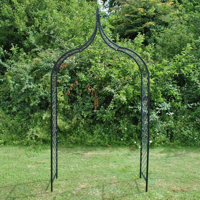 Metal Garden Arch with Ground Spikes - Cints and Home