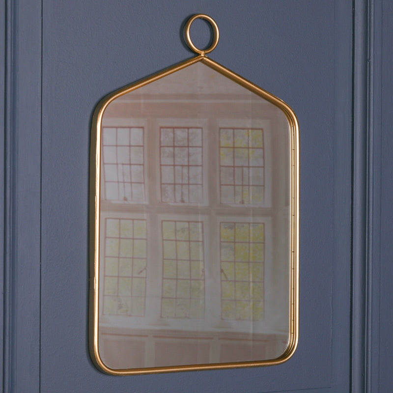 Modern Contemporary Gold Finish Mirror - Cints and Home