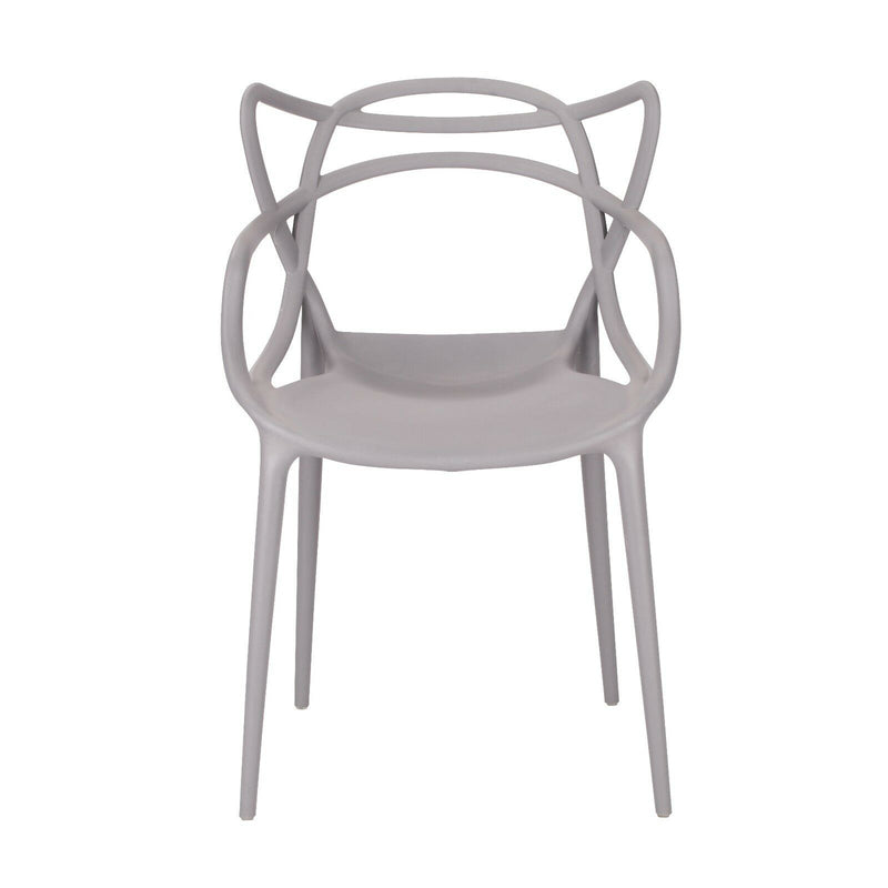 GREY STACKABLE DINING CHAIR - Cints and Home