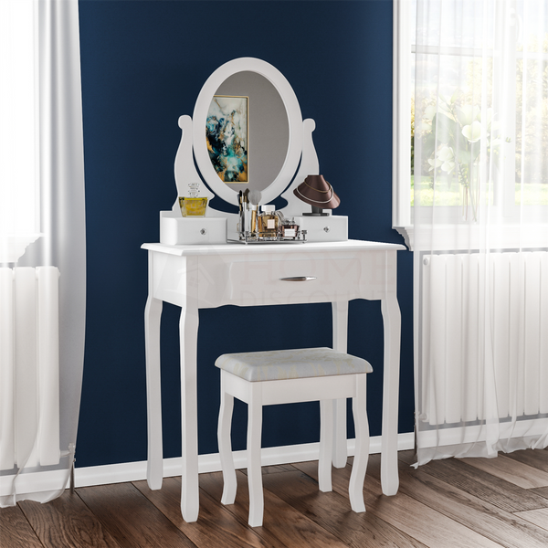 Dressing Table White Makeup Desk - Cints and Home