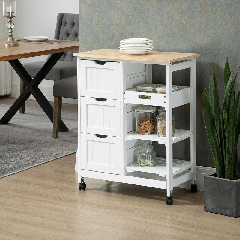 Rolling Kitchen Island Cart - Cints and Home