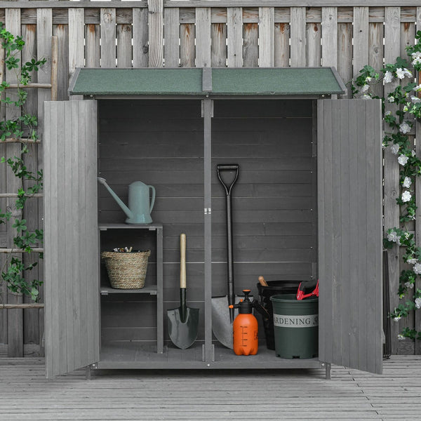 Wooden Garden Tool Shed Cabinet - Cints and Home