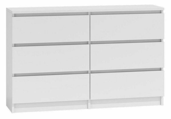 White Chest Of 6 Drawers - Cints and Home