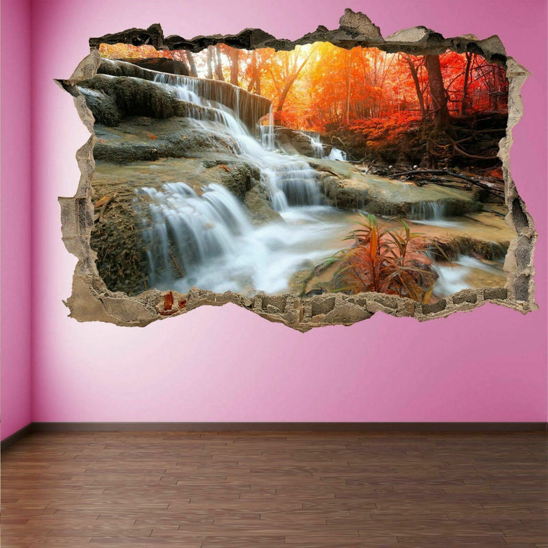 Waterfall Autumn 3D Wall Sticker - Cints and Home