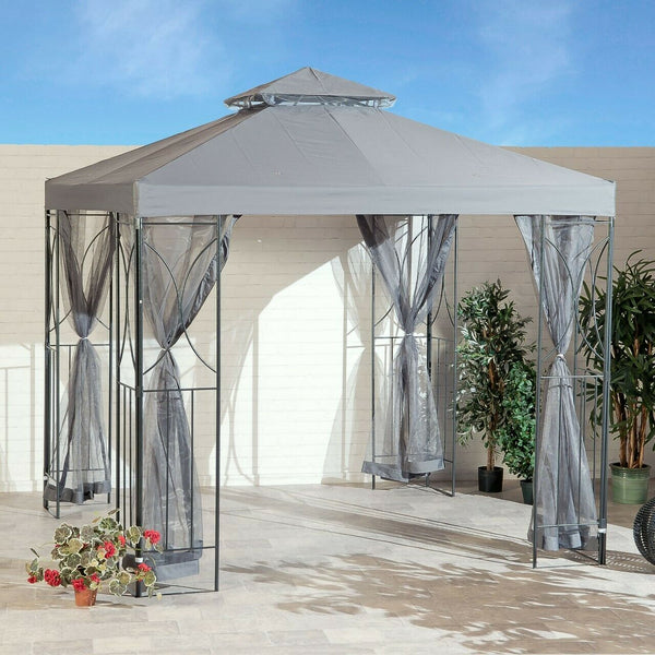 Grey Party Tent  Gazebo - Cints and Home