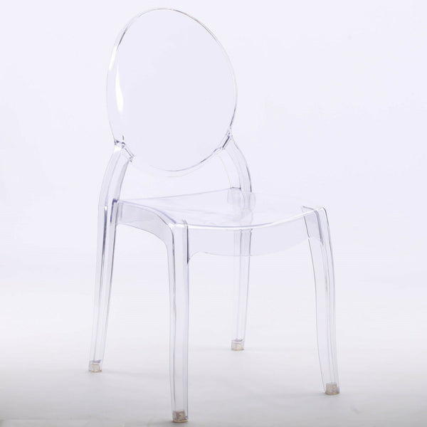 LARGE TRANSPARENT MODERN DINING CHAIR - Cints and Home