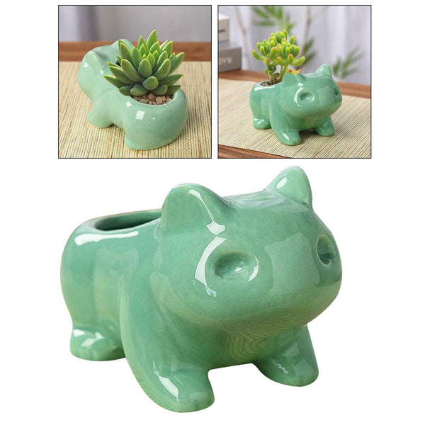Ceramic Mini Flowerpot Succulent Planter Plants Planter Flower Pot with Hole - Cints and Home