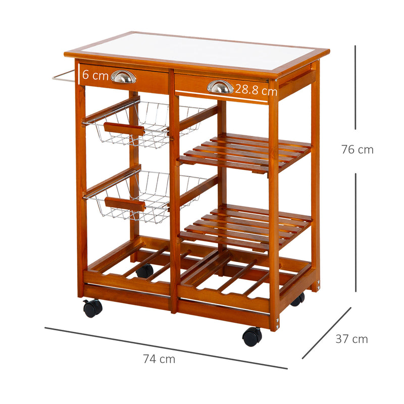 Rolling Kitchen Trolley Cart - Cints and Home