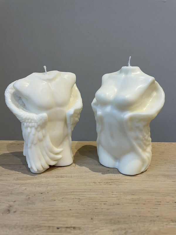 Naked White Male & Female Body Candle - Cints and Home