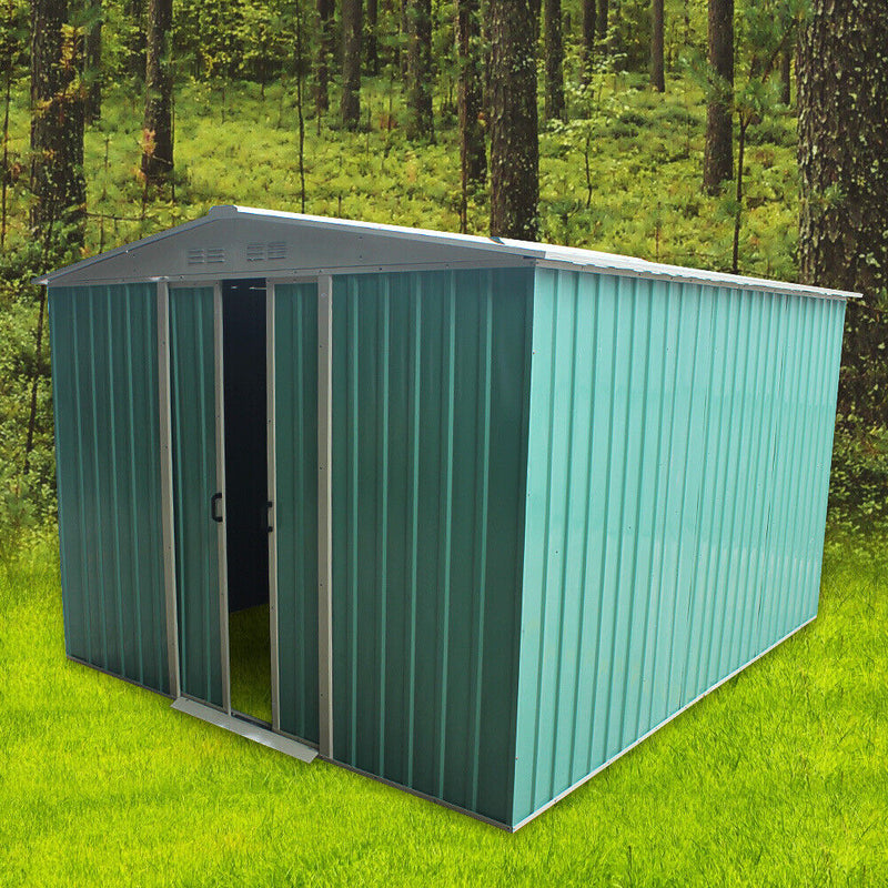 Metal Green Garden Shed - Cints and Home