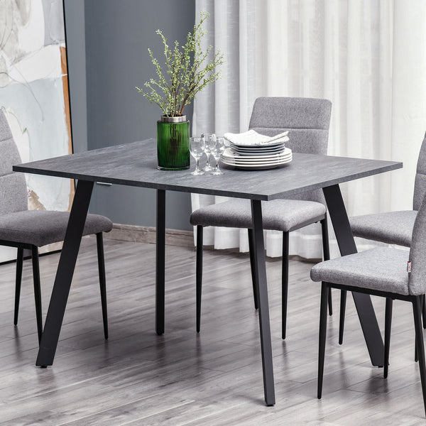 Modern Rectangular Dining Table with metal legs - Cints and Home