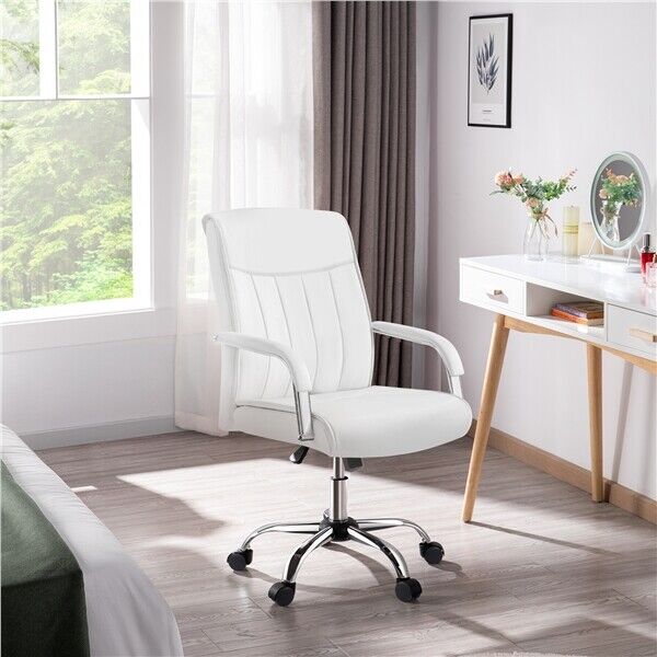 Office Chair Leather Computer Desk Chair - Cints and Home
