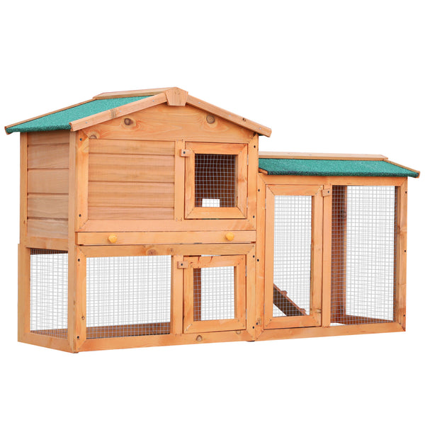 Wooden Rabbit Hutch - Cints and Home
