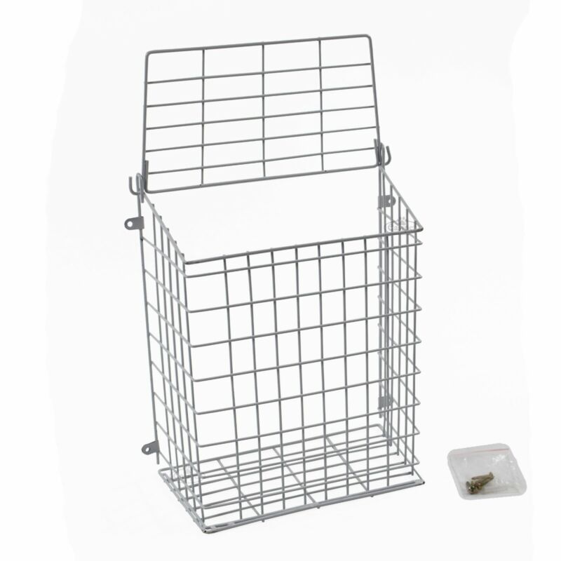 Front Door Letter Box Cage Post Mail Catcher Guard White