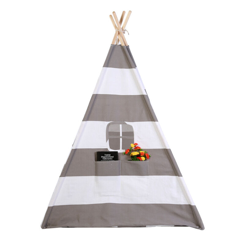 Cotton Canvas Kids Teepee Tent Childrens - Cints and Home