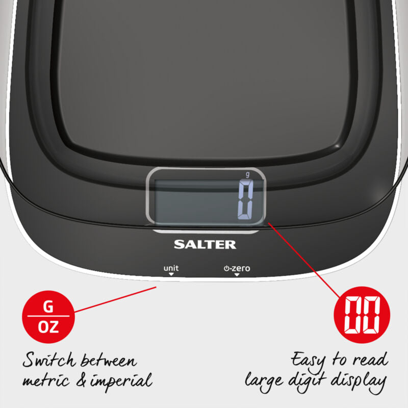 Salter Digital Kitchen Scale & Measuring Bowl Contour