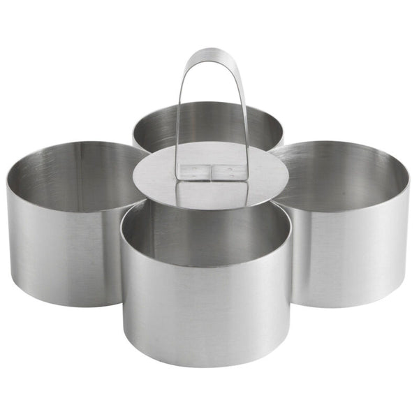 Pro Stainless Steel 4-Piece Food Ring Press Set