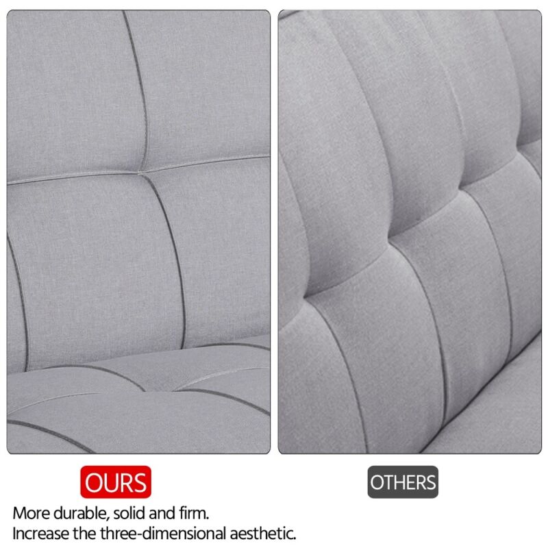 Modern Fabric Sofa Bed 3 Seater Click Clack