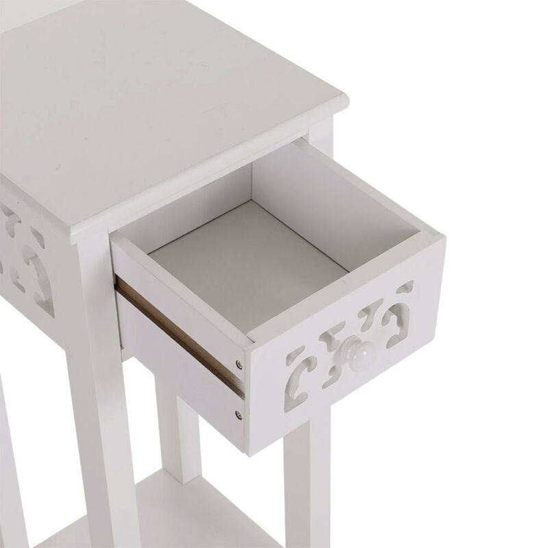 Telephone Bedside Table Cabinet Nightstand Side - Cints and Home