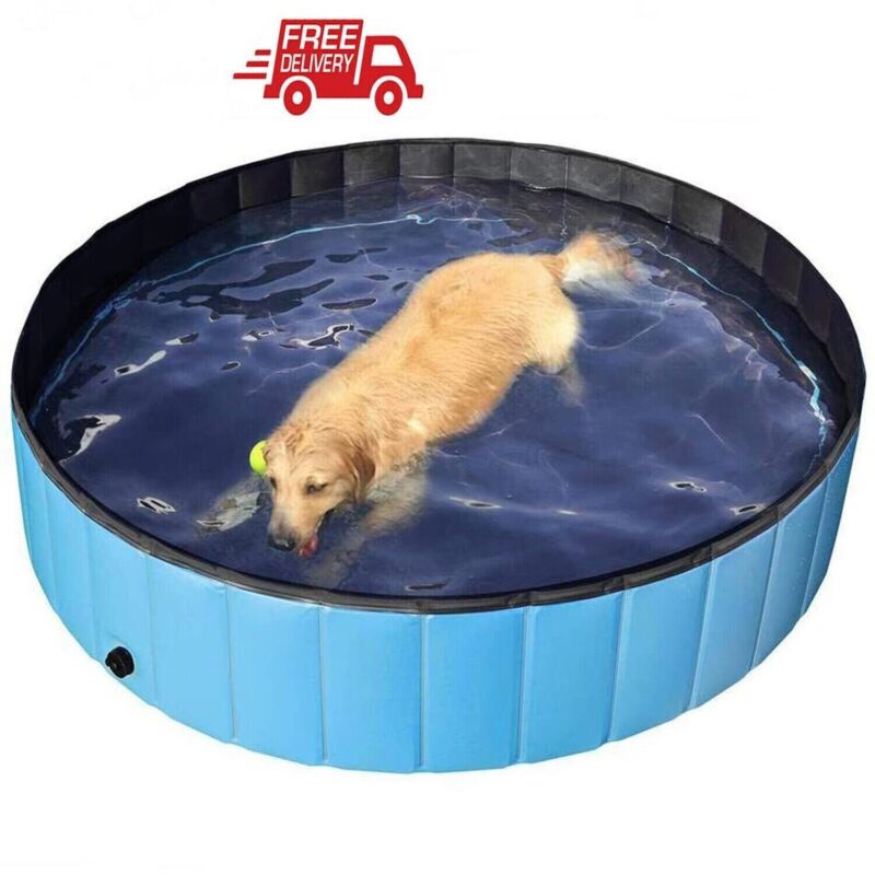 Folding Pet Swimming Pool Kids Dog Cat Bath