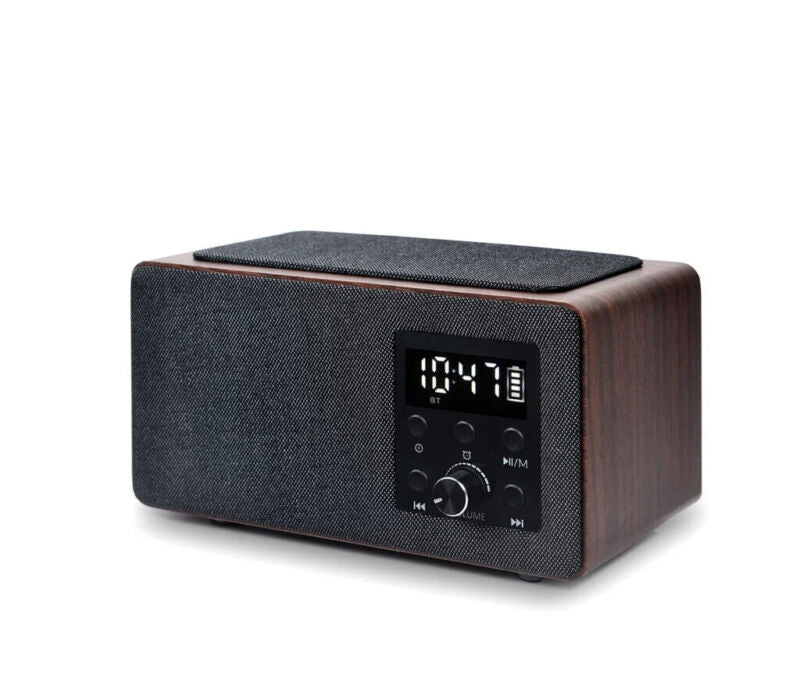 RDI910WC Bluetooth 5.0 FM Radio Alarm Clock With QI Wireless Charging - Cints and Home