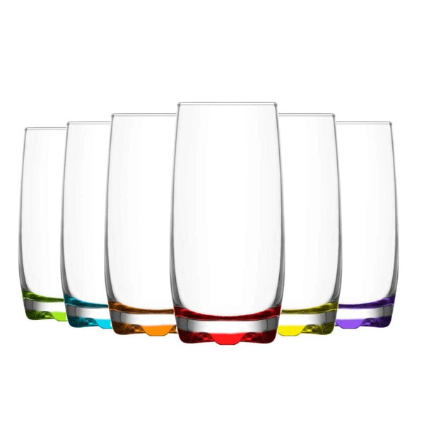 LAV 6x Adora Coloured Highball Glasses Water